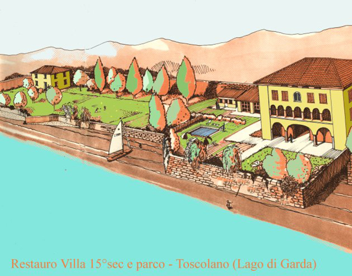Progetto Restauro Villa e Parco a Toscolano